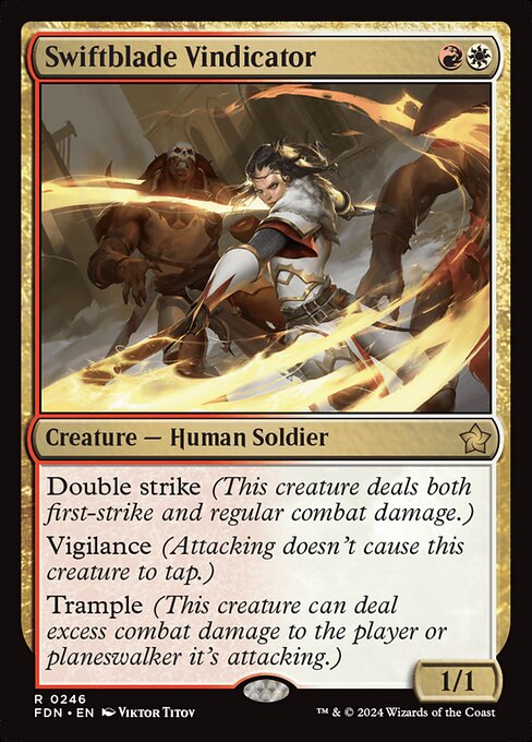 Swiftblade Vindicator — NM [Foundations]