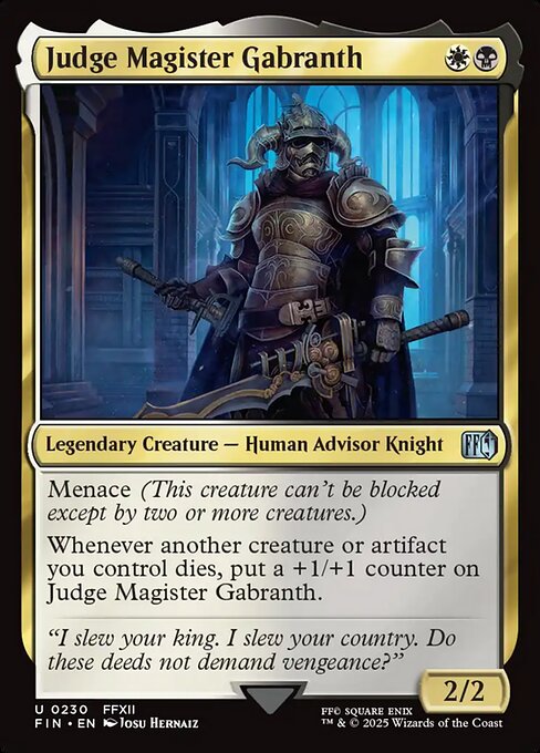 Judge Magister Gabranth — NM Foil [Final Fantasy]