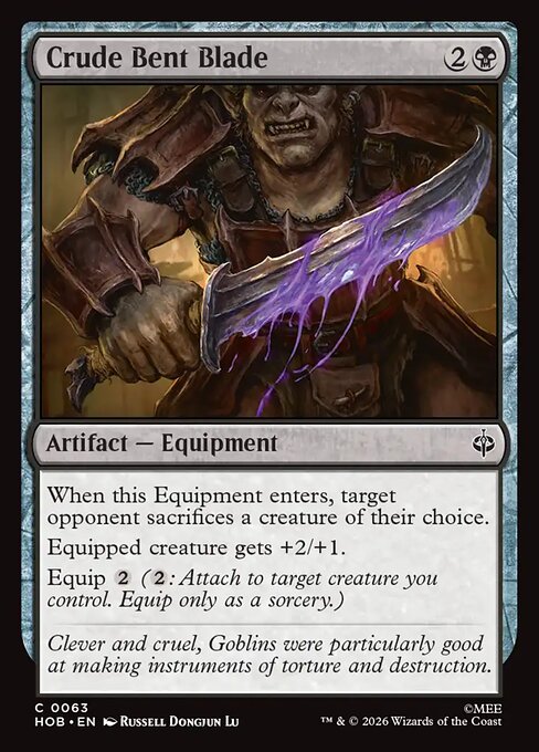 Crude Bent Blade — NM Foil [The Hobbit]