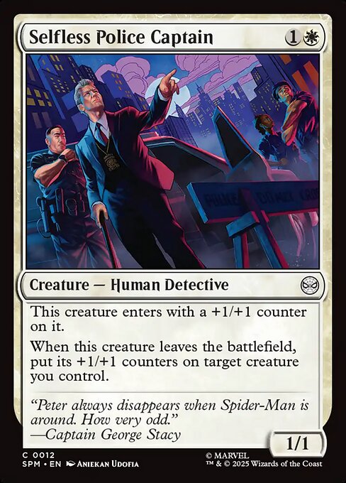 Selfless Police Captain — NM Foil [Marvel's Spider-Man]