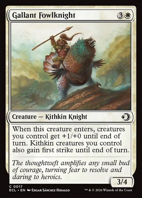 Gallant Fowlknight — NM Foil [Lorwyn Eclipsed #17]