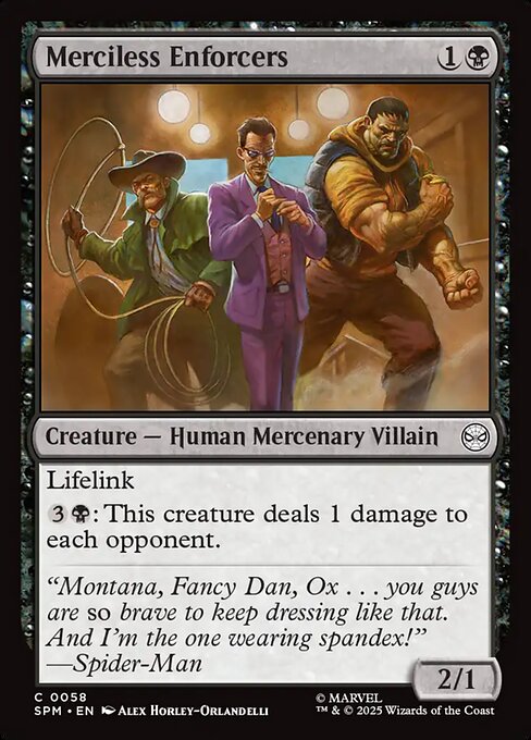 Merciless Enforcers — NM Foil [Marvel's Spider-Man]
