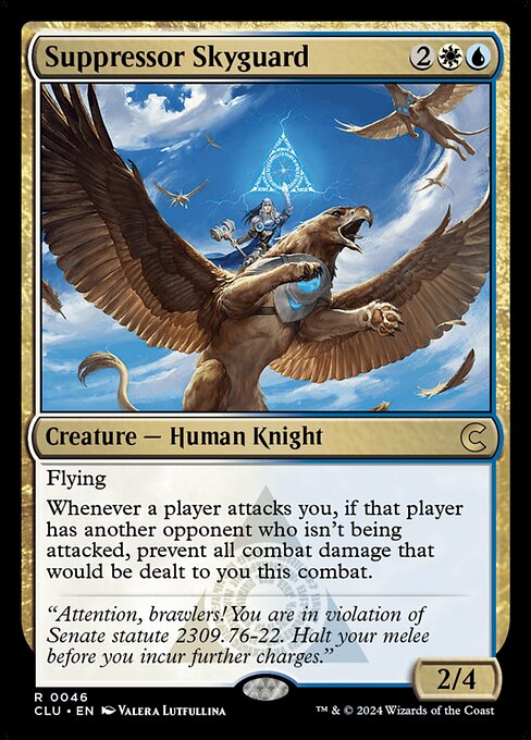 Suppressor Skyguard — NM [Ravnica: Clue Edition]