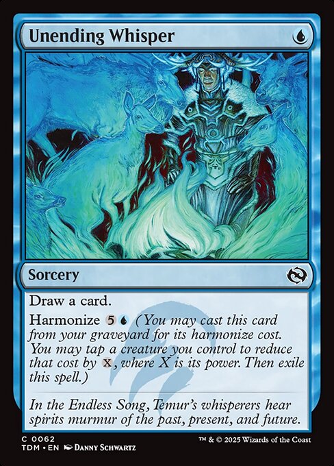 Unending Whisper — NM Foil [Tarkir: Dragonstorm]