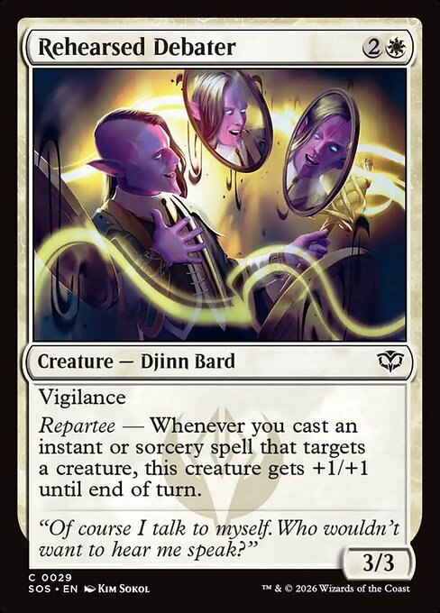 Rehearsed Debater — NM Foil [Secrets of Strixhaven]