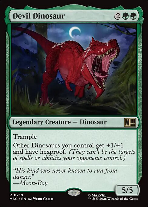 Devil Dinosaur — NM Foil [Marvel Super Heroes Commander]