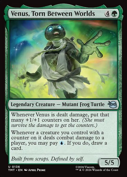 Venus, Torn Between Worlds — NM Foil [Teenage Mutant Ninja Turtles #136]