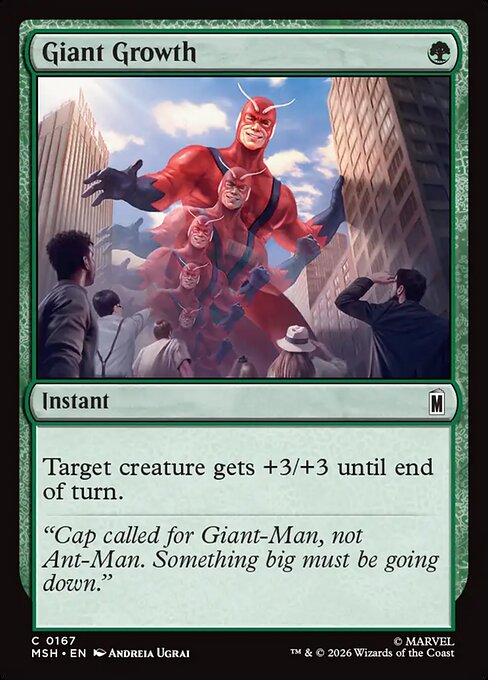 Giant Growth — NM Foil [Marvel Super Heroes]