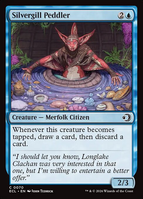 Silvergill Peddler — NM Foil [Lorwyn Eclipsed #70]