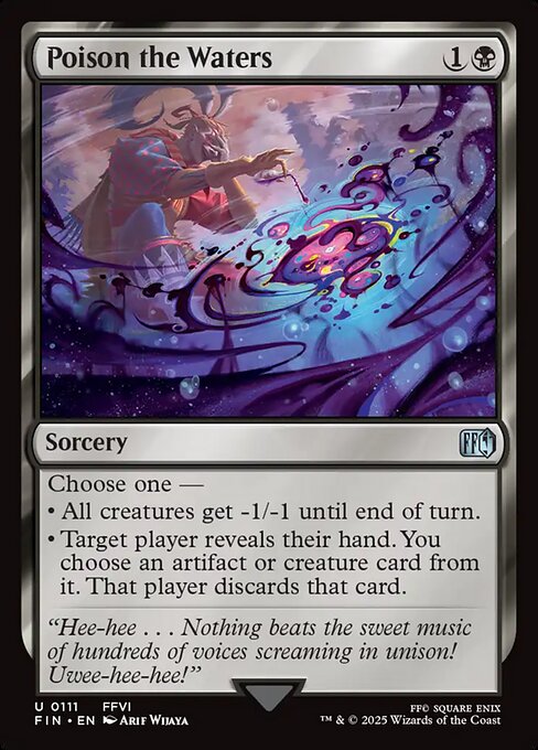 Poison the Waters — NM Foil [Final Fantasy]